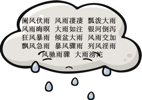 雨大|形容大雨的成语